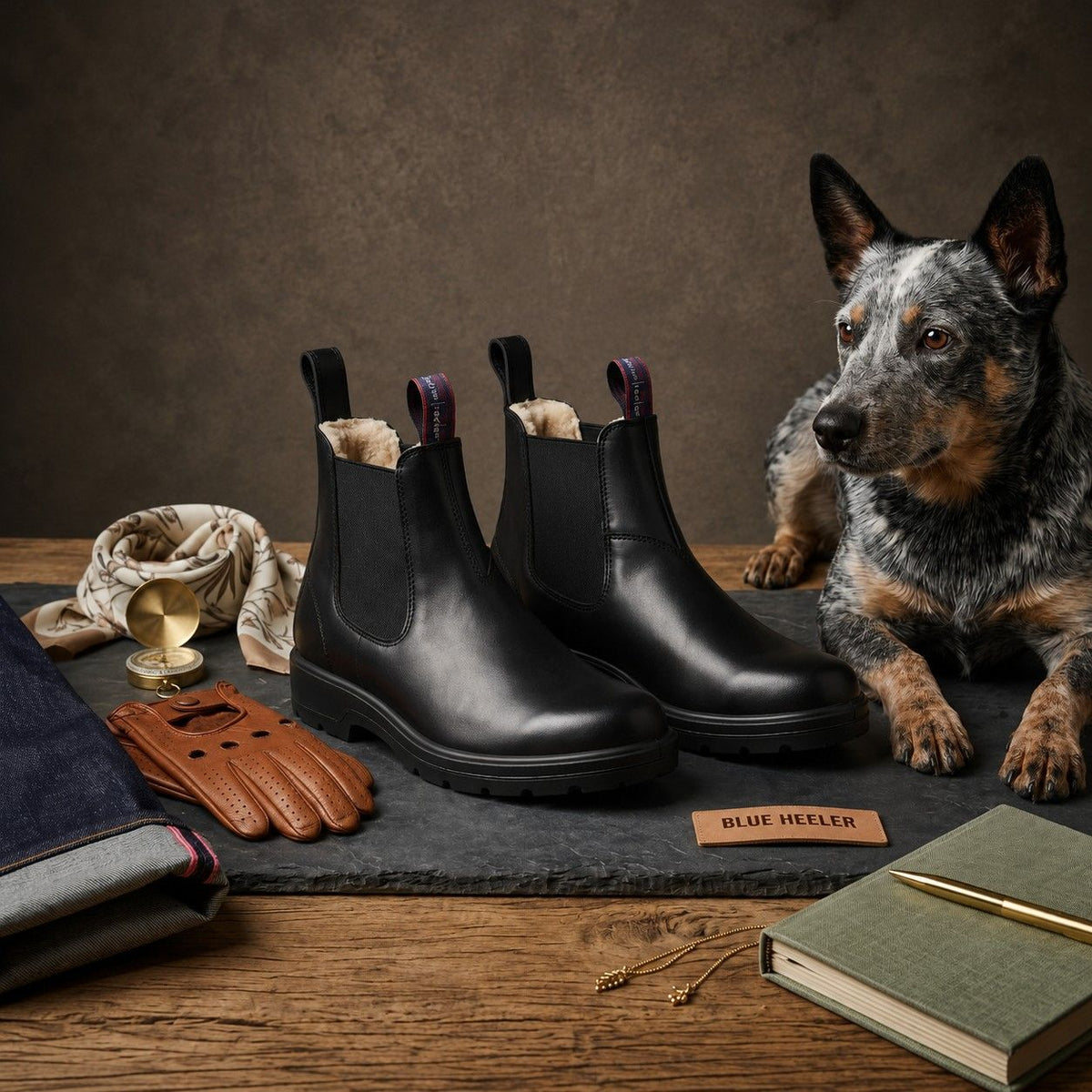 BRISBANE black sheepskin