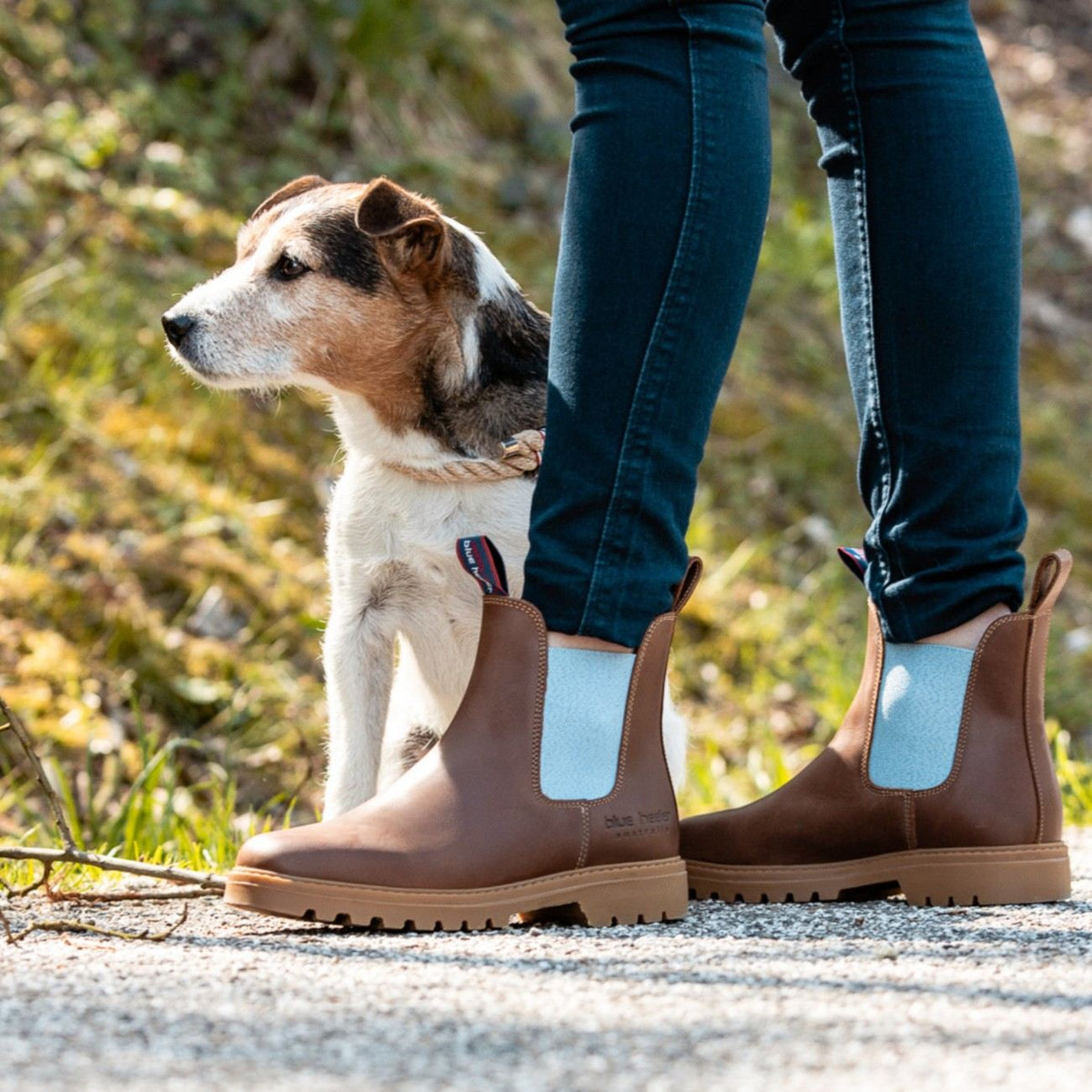 SYDNEY cognac | light blue