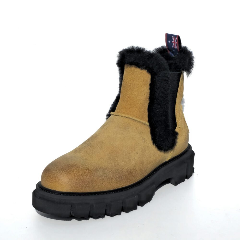 Molly Raw Mustard Black Women
