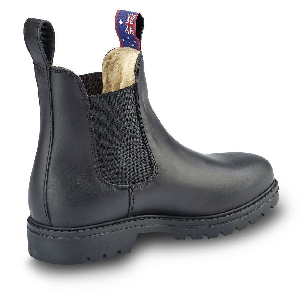 Jackaroo Black Sheepskin Men