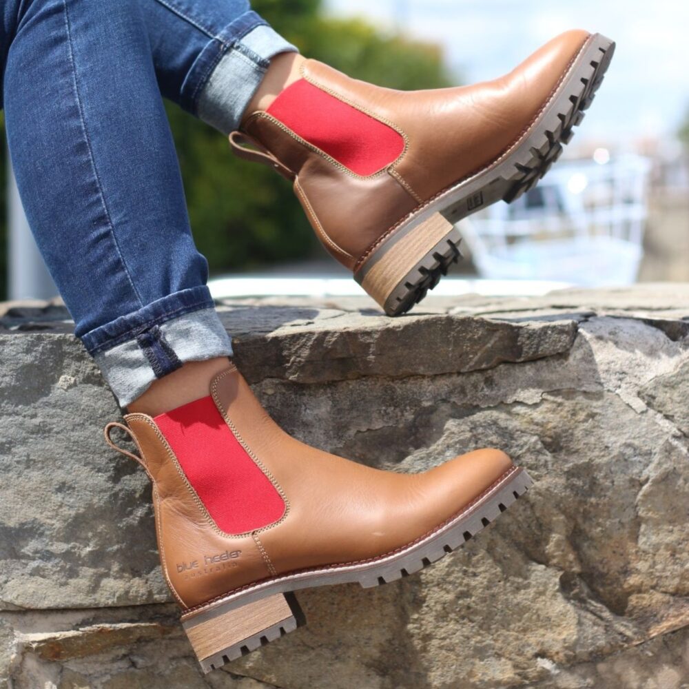 PASH cognac red